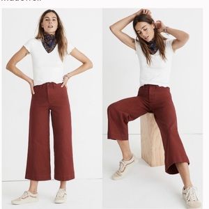 Madewell Emmett Wide Leg High Rise Crop Pant sz 31